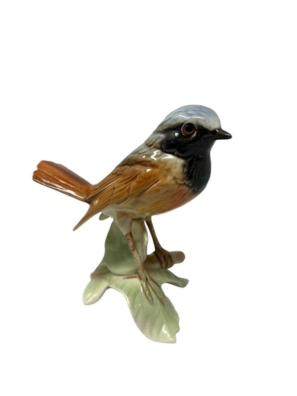 Vintage Goebel Germany Common Redstart Gartenrotschwanz Porcelain Bird Figurine